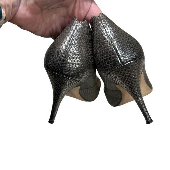 Jean-Michel Cazabat Metallic Leather Pumps Heels EU 38.5 - Picture 7 of 11